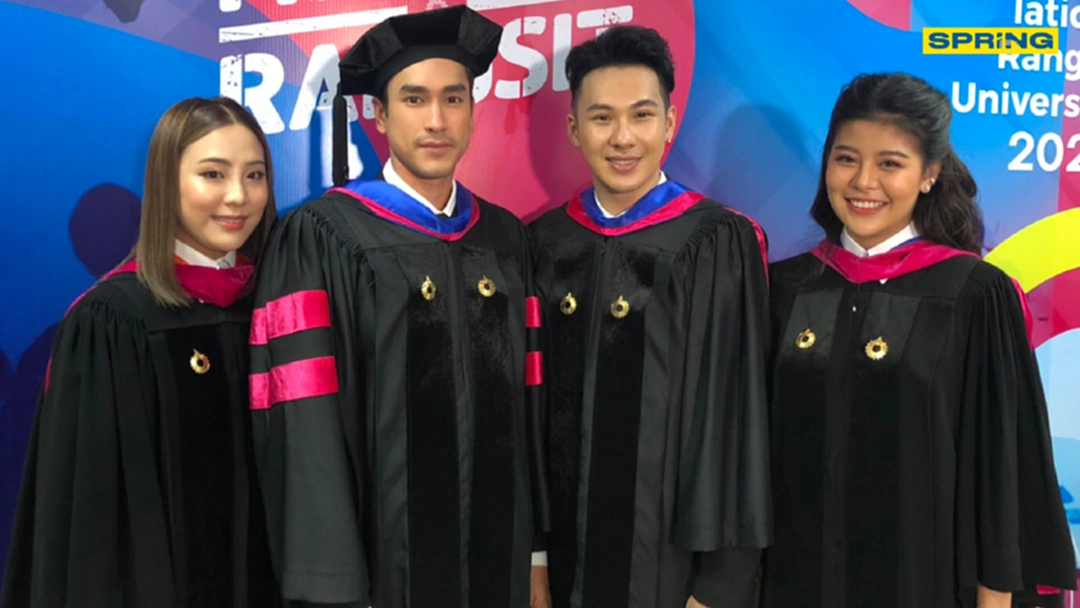 ณเดชน์-ตั้ม-ลูกหนุน-ลาดา เรียนจบแล้ว! ตบเท้าเข้ารับปริญญาที่ ม.รังสิต