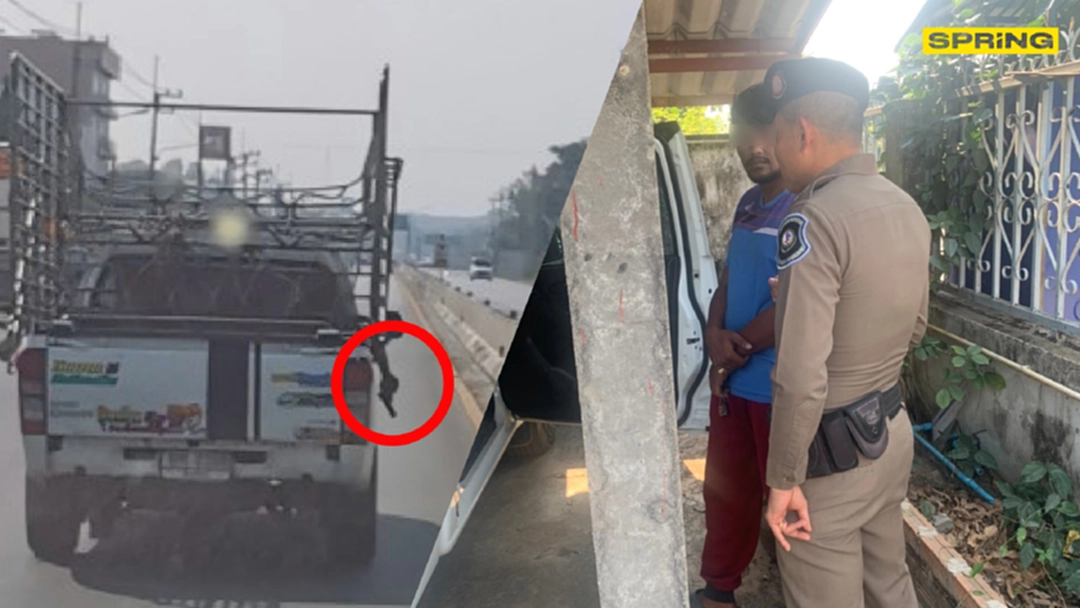 กระบะทำซ่า ชักปืนปลอมออกนอกรถ สุดท้ายเจอ ตอ คู่กรณีเป็นตำรวจตามถึงบ้าน กระบะทำซ่า ชักปืนปลอมออกนอกรถ สุดท้ายเจอ ตอ คู่กรณีเป็นตำรวจตามถึงบ้าน