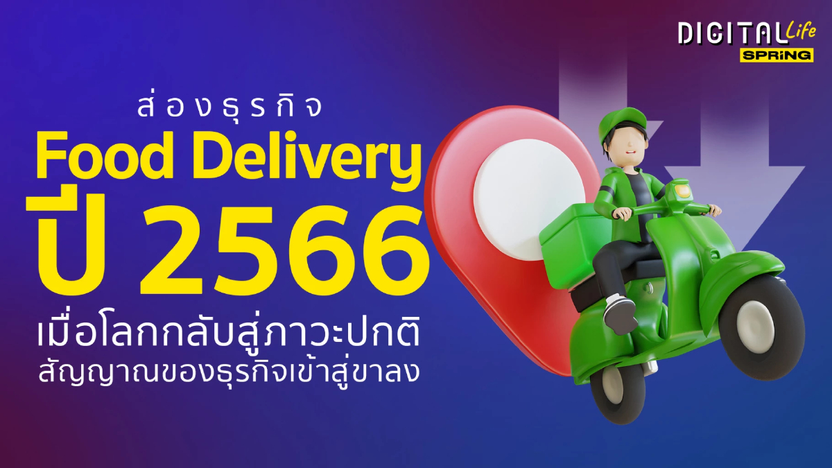 ส่องธุรกิจ Food Delivery ปี 66 เมื่อโลกกลับสู่ภาวะปกติ สัญญาณธุรกิจขาลง