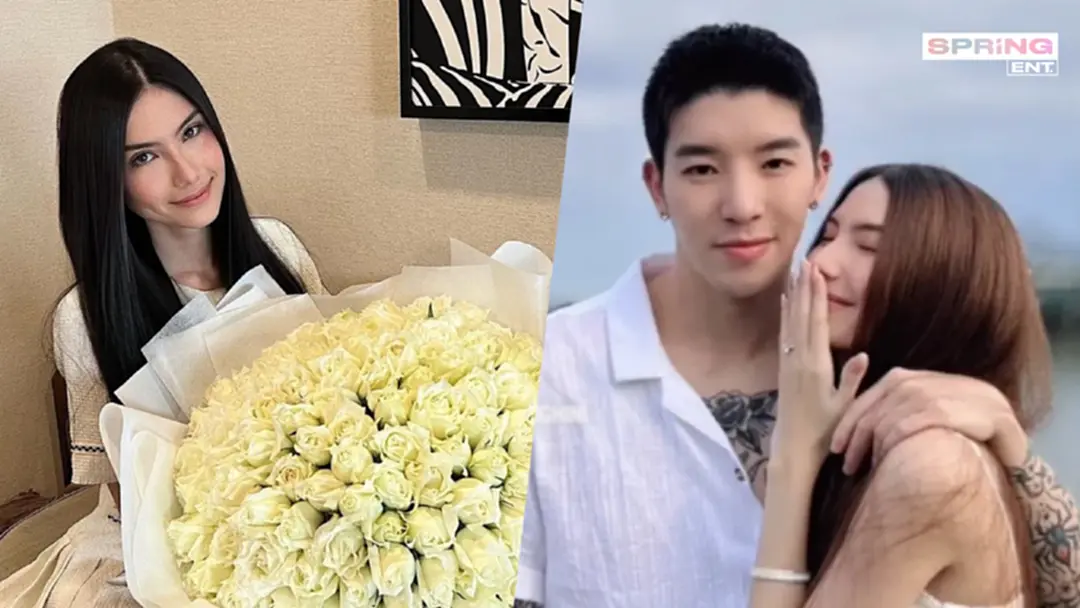 ซาร่า คาซิงกินี โชว์กุหลาบช่อโตจาก แดริล ยัง คนถามสามีนอนคุกส่งดอกไม้ได้ไง?