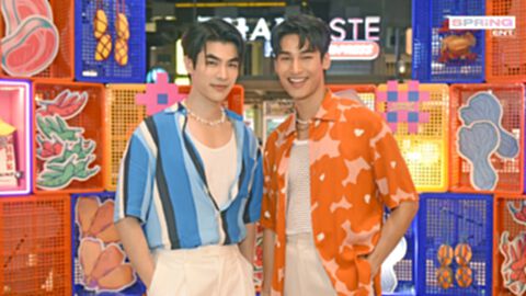 มาย ภาคภูมิ-อาโปณัฐวิญญ์ คู่จิ้นสุดฮอตควงคู่สาดความสุขวันสงกรานต์ 2566