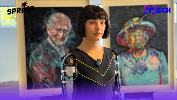 Ai-Da หุ่นยนต์ศิลปิน วาด Algorithm King  พระบรมฉายาลักษณ์คิงชาร์ลส์