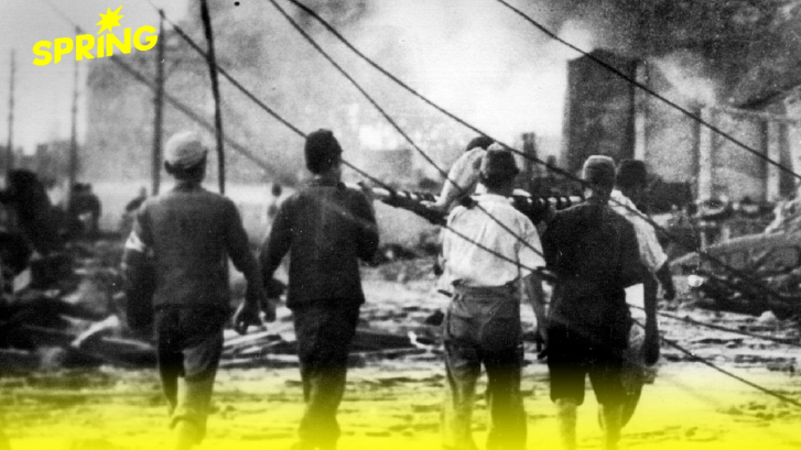 6 สิงหาคม 1945 สหรัฐฯ ทิ้งระเบิดปรมาณู  'ลิตเติลบอย' ลงกลาง ฮิโรชิมะ