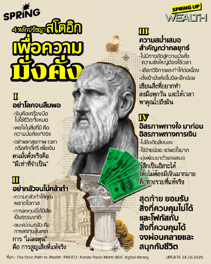 4 หลักปรัชญาบริหารการเงินแบบสโตอิก เพื่อความมั่งคั่งที่แท้จริง