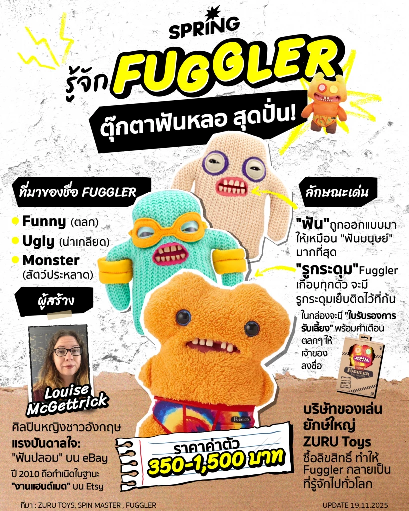 เปิดประวัติ Fuggler คือตัวอะไร ตุ๊กตาฟันหลอสุดป่วน ฮิตทั่วโลก