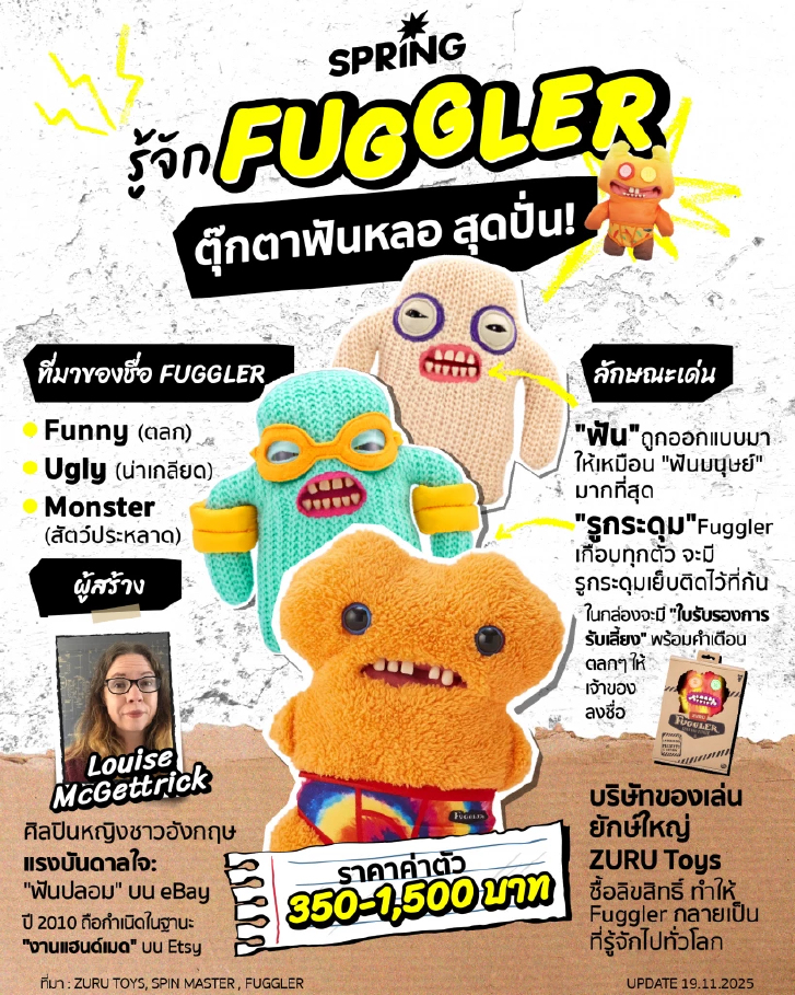 เปิดประวัติ Fuggler คือตัวอะไร ตุ๊กตาฟันหลอสุดป่วน ฮิตทั่วโลก