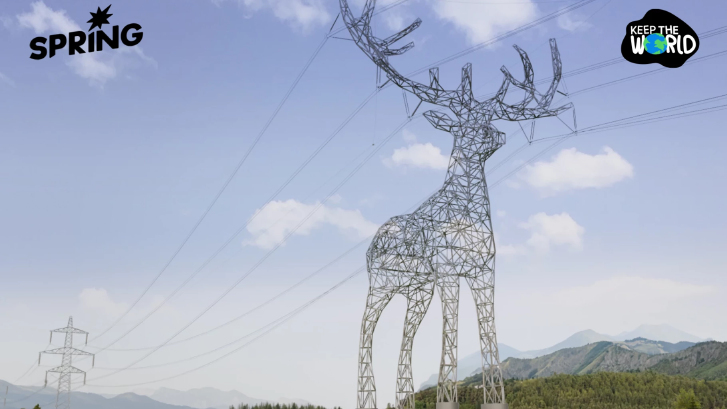 ‘Austrian Power Giants’ เสาไฟฟ้ารูปสัตว์ในออสเตรีย ประหยัดพลังงาน