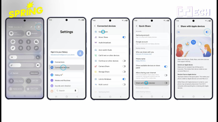 ซัมซุงอัปเดต Quick Share บน Galaxy S26  ส่งไฟล์ข้ามไป iOS ได้แล้ว