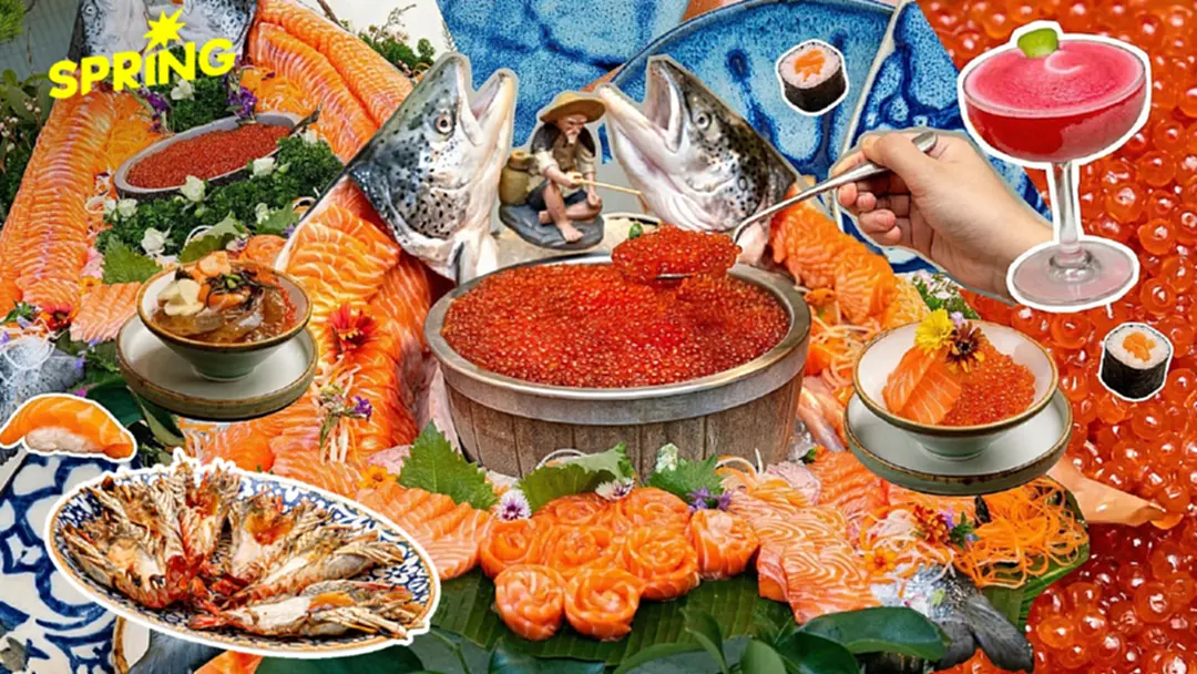 หนีมาฮีลใจกับ 'บุฟเฟต์แซลมอนพรีเมียม' ชั้น 24 ใน Vibe ที่ทำให้ตกหลุมรักเมือง