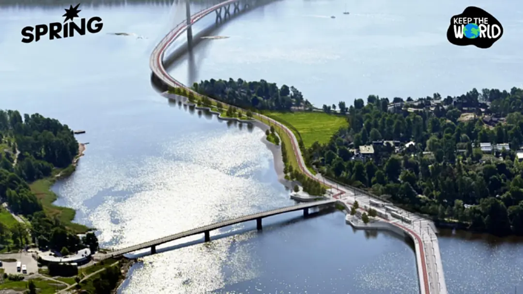 ฟินแลนด์เปิดใช้สะพาน 'ครูนูวูโอริ' ปลอดรถ ยาวเกือบ 1.20 กม. เชื่อมเกาะสู่ใจกลางเมือง