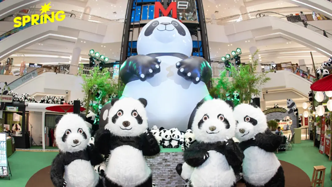 มนต์เสน่ห์แห่งชา ของหวาน ประติมากรรมแพนด้ายักษ์สูงกว่า 6 เมตร เดอะมอลล์ไลฟ์สโตร์