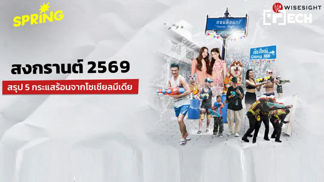 สรุป 5 เทรนด์สงกรานต์ 2569 โซเชียลมีเดียเดือด 424 ล้านเอนเกจเมนต์