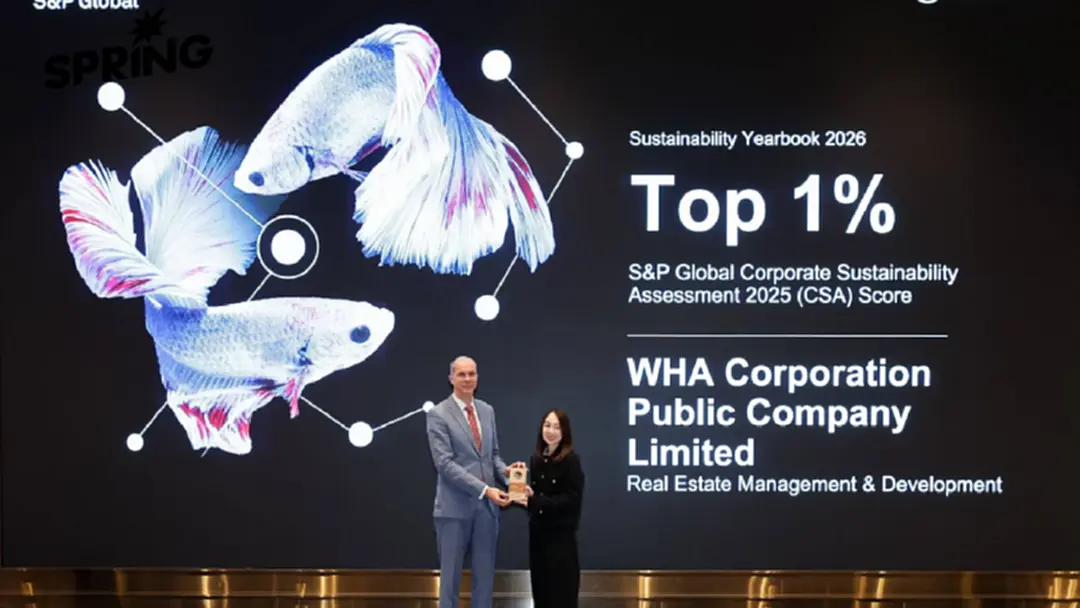 WHA Group คว้าอันดับ 1 ด้านความยั่งยืนระดับโลก 2 ปีซ้อน จาก S&P Global WHA Group คว้าอันดับ 1 ด้านความยั่งยืนระดับโลก 2 ปีซ้อน จาก S&P Global