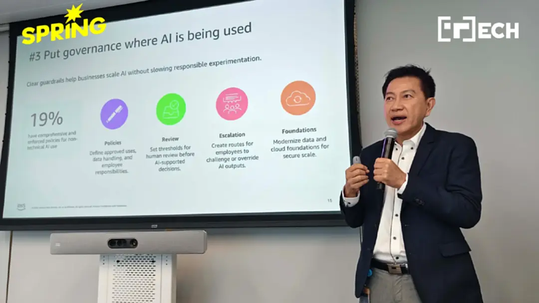 AWS เผยไทยใช้ AI พุ่ง 34% แต่ส่วนใหญ่ยังเน้นใช้งานขั้นพื้นฐาน AWS เผยไทยใช้ AI พุ่ง 34% แต่ส่วนใหญ่ยังเน้นใช้งานขั้นพื้นฐาน