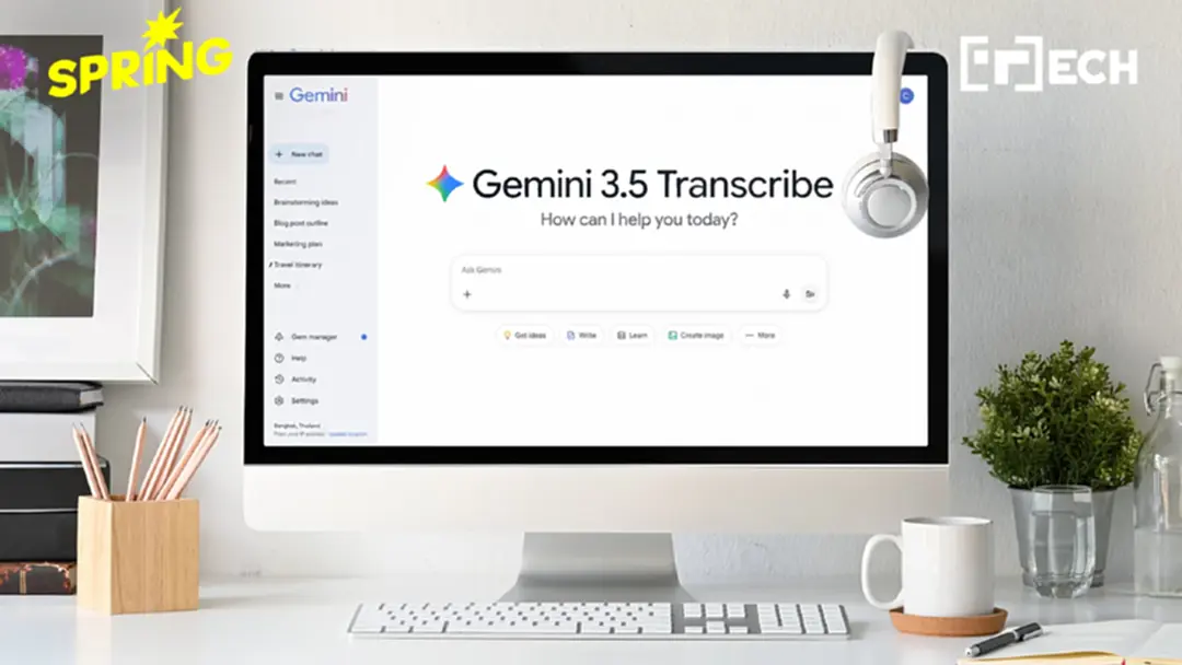 'Gemini 3.5 Transcribe' AI ถอดเสียง 85 ภาษา ตัดคำฟุ่มเฟือย เข้าใจสิ่งที่คนพูด