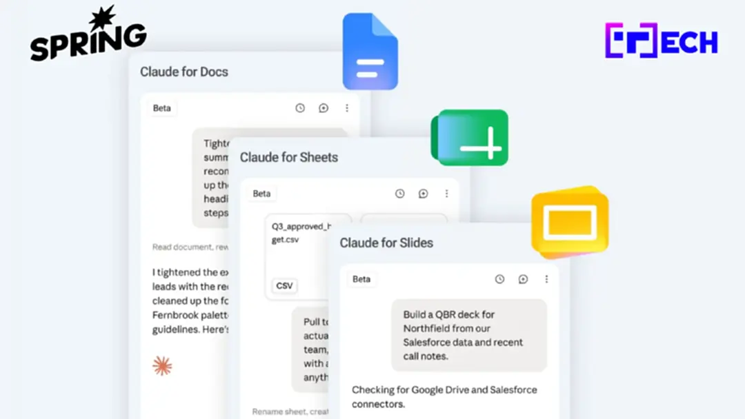 Claude จับมือ Google Workspace ใช้ AI บน Docs, Sheets, Slides ได้แล้ว Claude จับมือ Google Workspace ใช้ AI บน Docs, Sheets, Slides ได้แล้ว